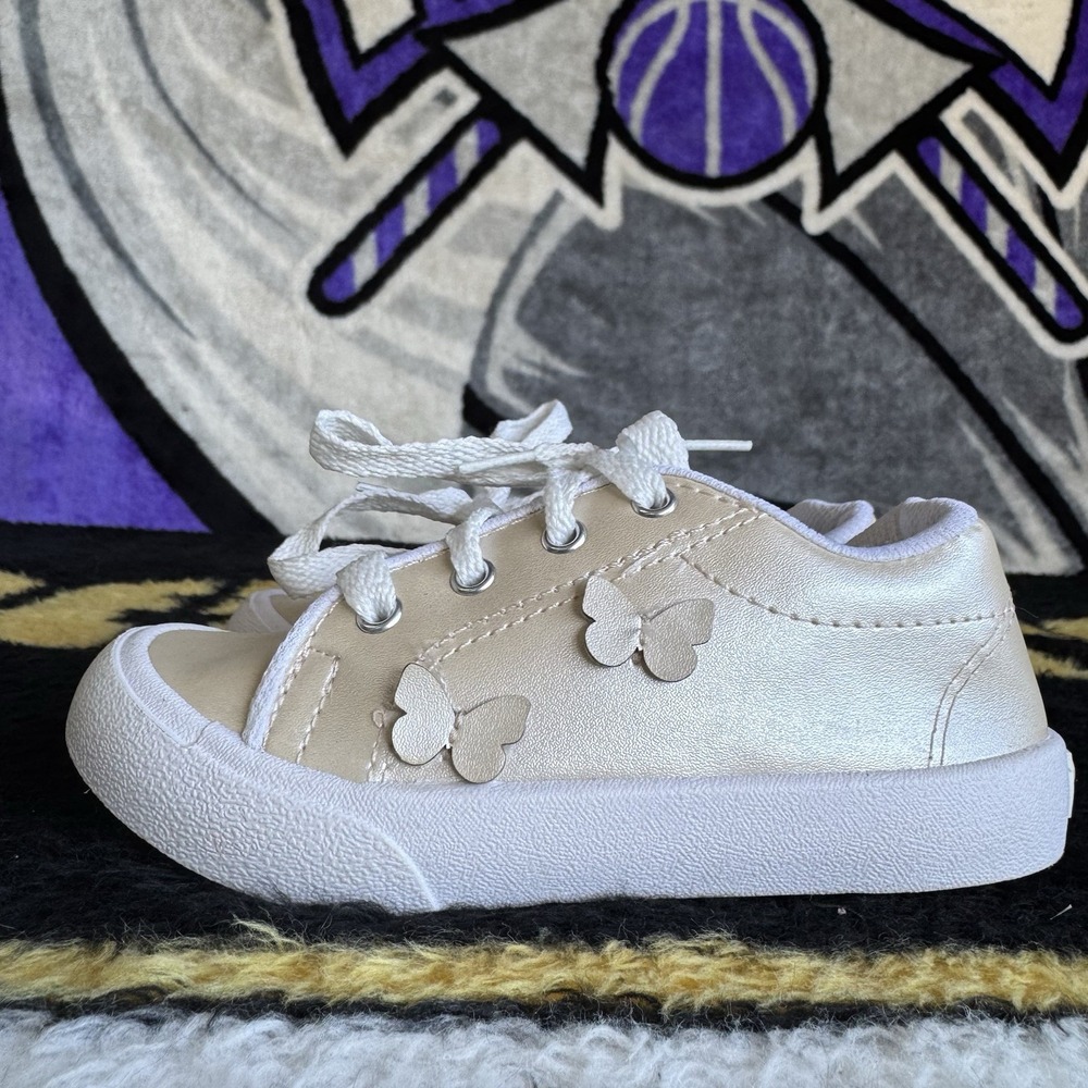 Size 9c - Mimo & Co Made In Argentina Baby Girl Sneakers Butterfly